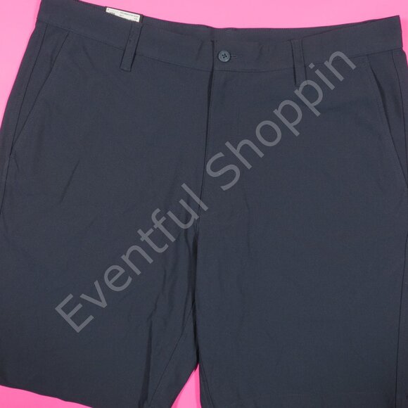 FootJoy Performance 9" Knit Golf Shorts in Navy Blue Size 36 - Picture 2 of 8